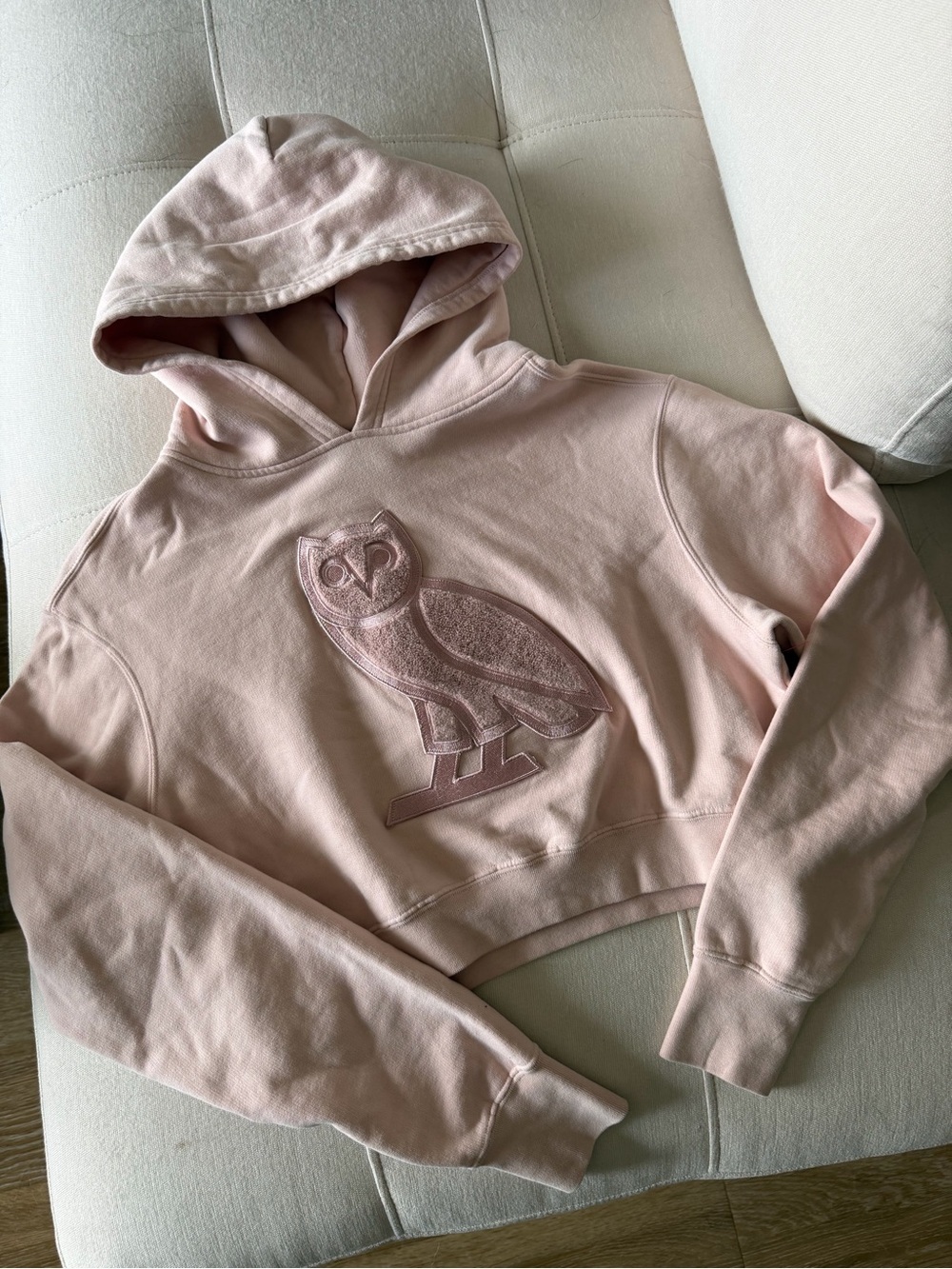 OVO pink embroidered hoodie